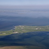 Aerial photo of Hallig Hooge