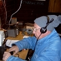 Dietmar DL2DR in operations - quite cold at that time